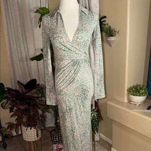 Free People Pastel Floral Long Sleeve Dress